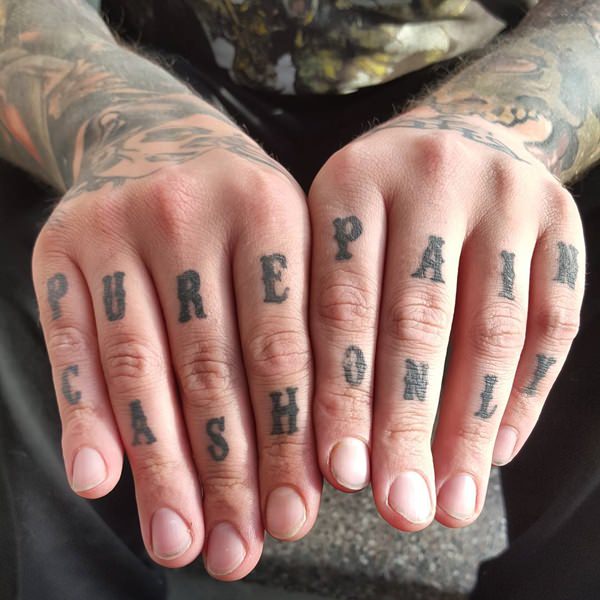 Knuckle tattoos design, idea 44