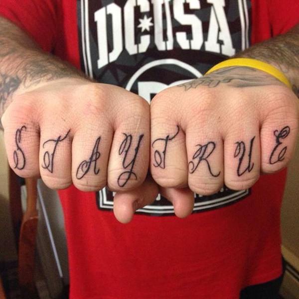 Knuckle tattoos design, idea 45