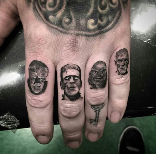Knuckle tattoos design, idea 48