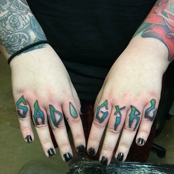Knuckle tattoos design, idea 52