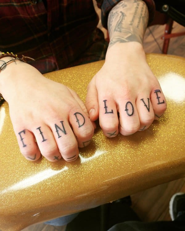 Knuckle tattoos design, idea 55