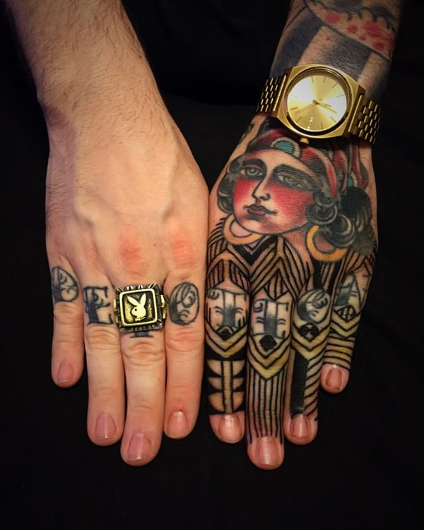 Knuckle tattoos design, idea 60