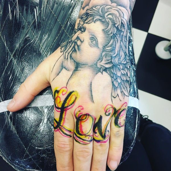 Knuckle tattoos design, idea 67