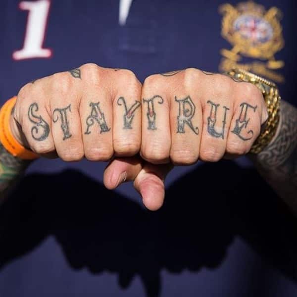 Knuckle tattoos design, idea 70