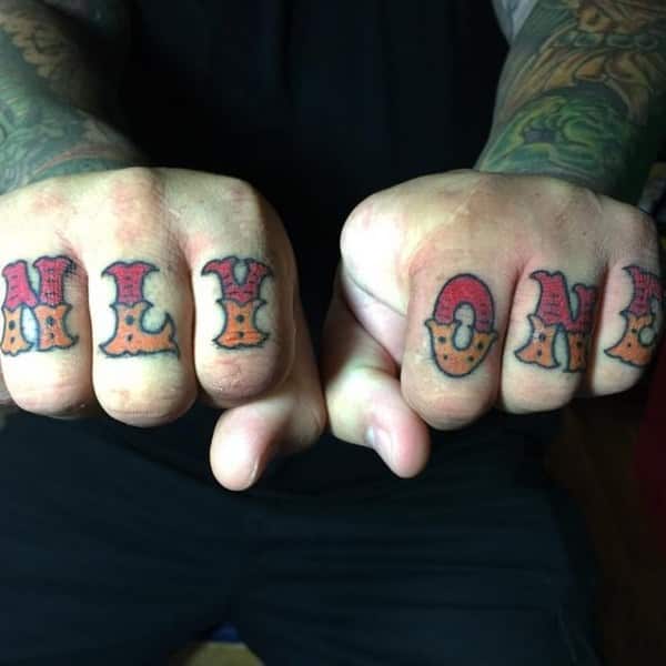 Knuckle tattoos design, idea 73