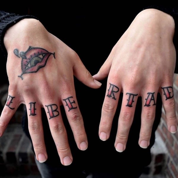 Knuckle tattoos design, idea 79