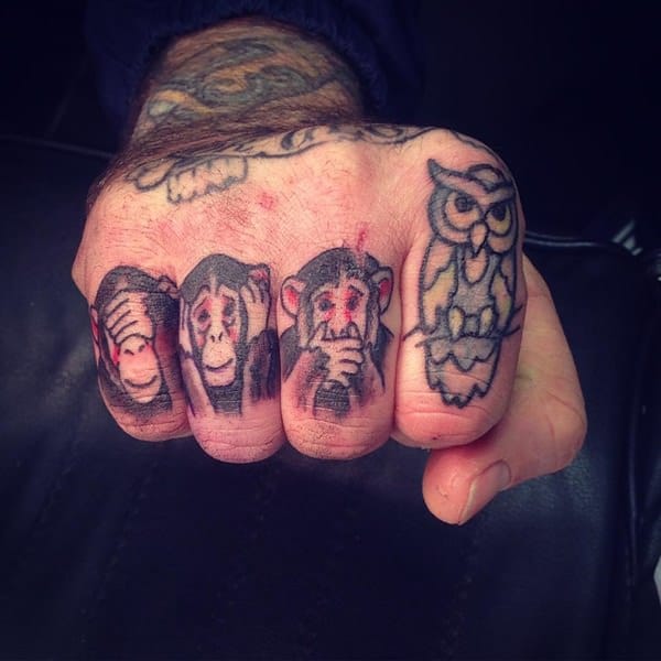 Knuckle tattoos design, idea 81