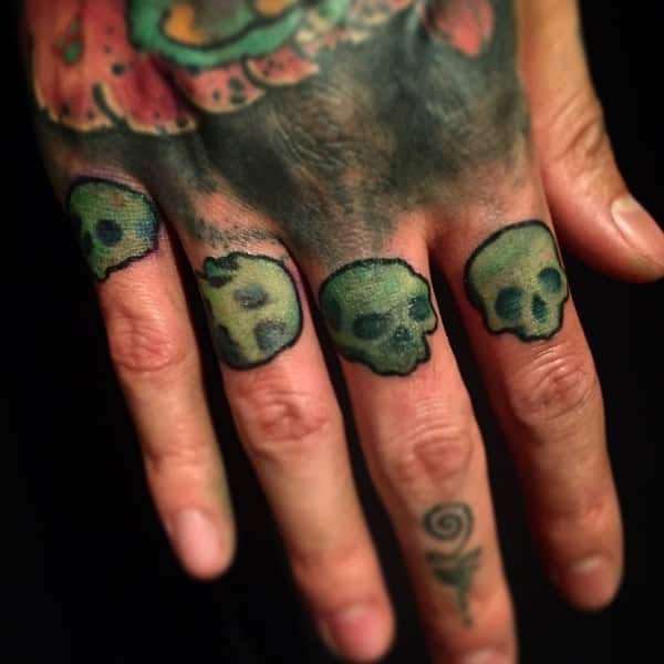 Knuckle tattoos design, idea 82