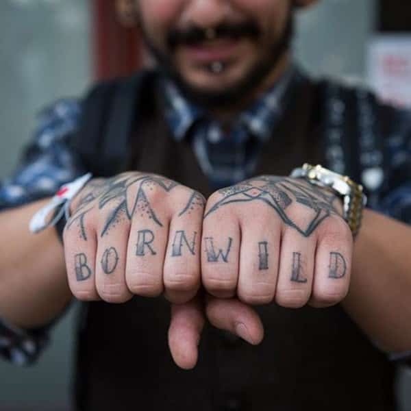 Knuckle tattoos design, idea 85