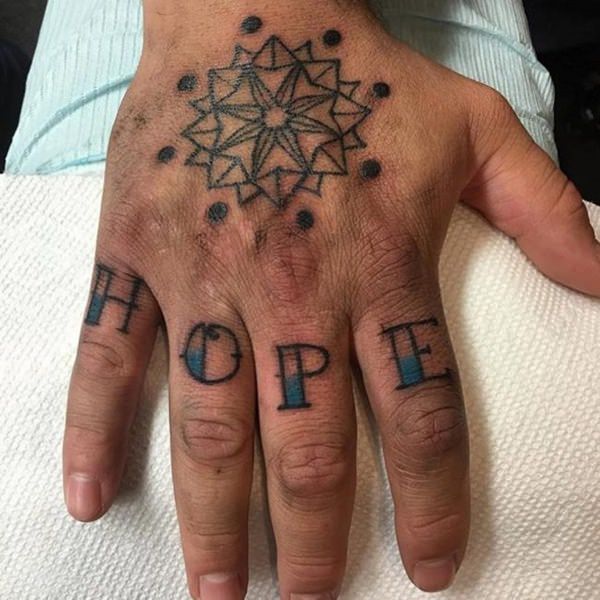 Knuckle tattoos design, idea 86