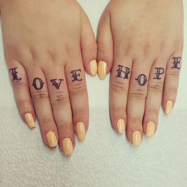 Knuckle tattoos design, idea 38