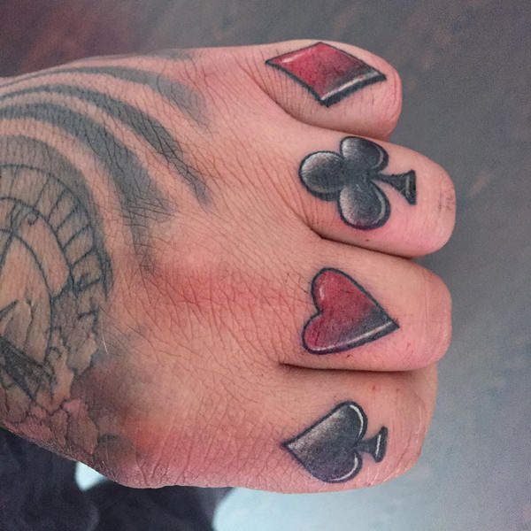 Knuckle tattoos design, idea 8