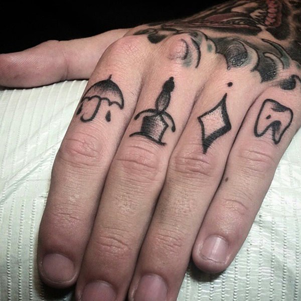 Knuckle tattoos design, idea 39