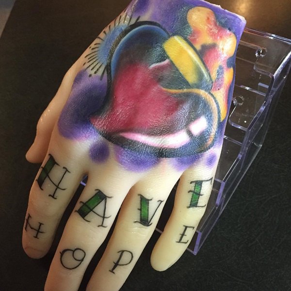 Knuckle tattoos design, idea 13