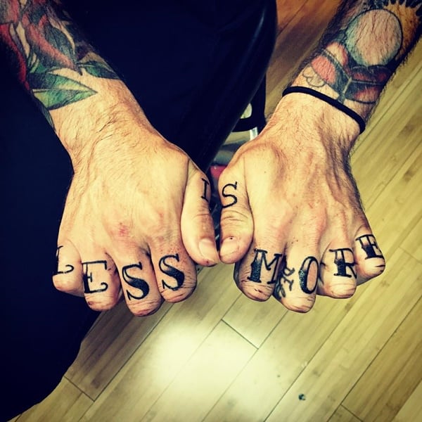 Knuckle tattoos design, idea 14