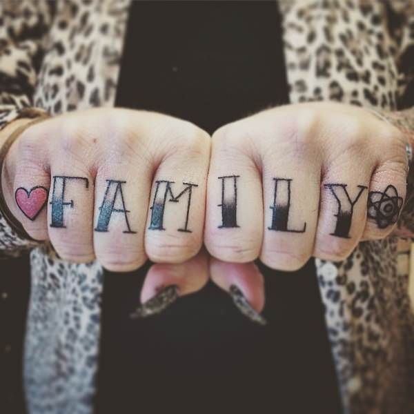 Knuckle tattoos design, idea 16