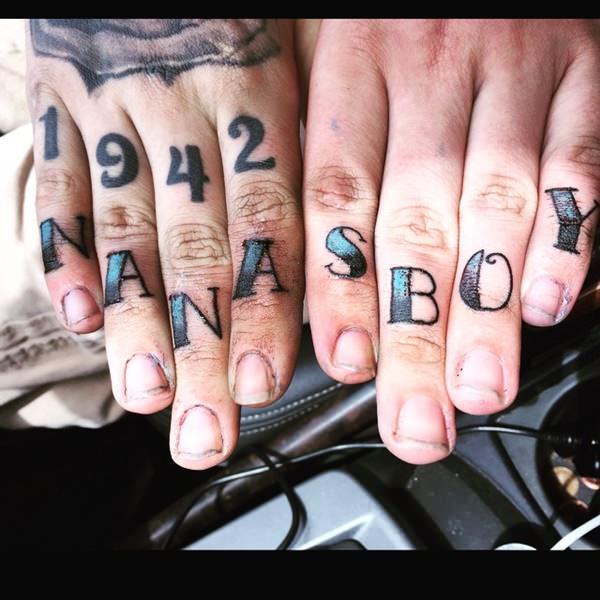 Knuckle tattoos design, idea 20