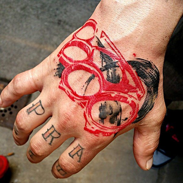 Knuckle tattoos design, idea 22