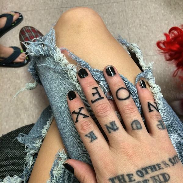 Knuckle tattoos design, idea 23