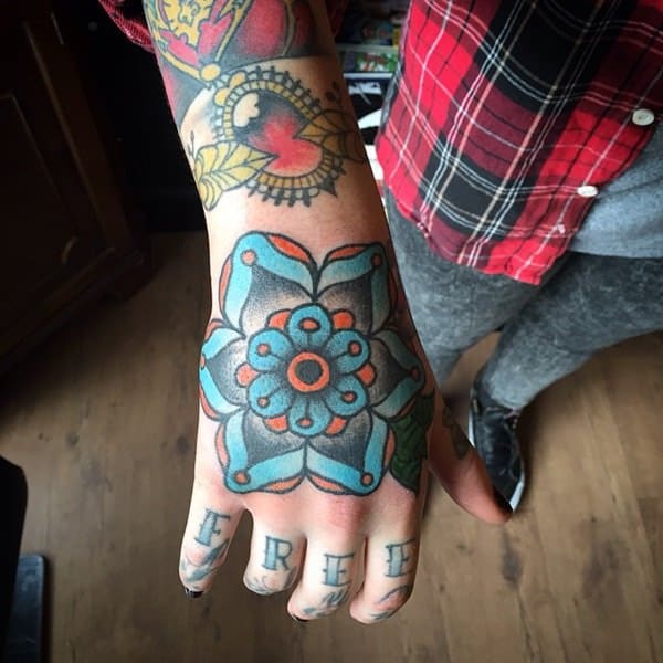 Knuckle tattoos design, idea 31