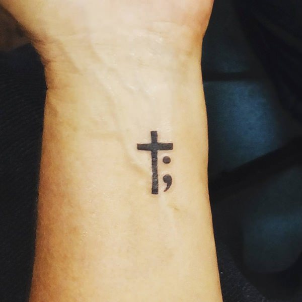 Semicolon tattoos design, idea 64