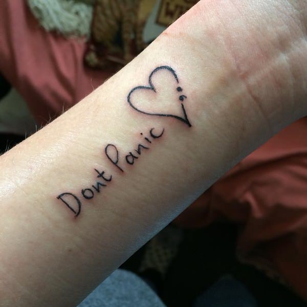 Semicolon tattoos design, idea 65