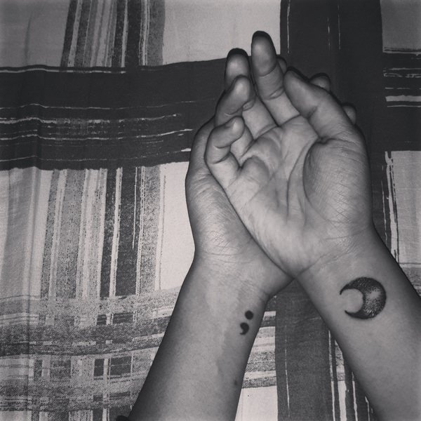 Semicolon tattoos design, idea 69