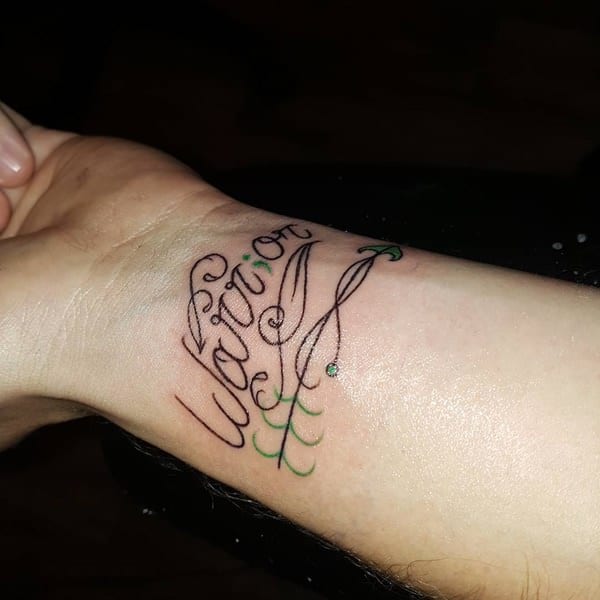 Semicolon tattoos design, idea 33