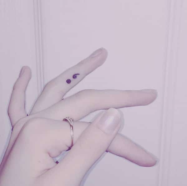Semicolon tattoos design, idea 57
