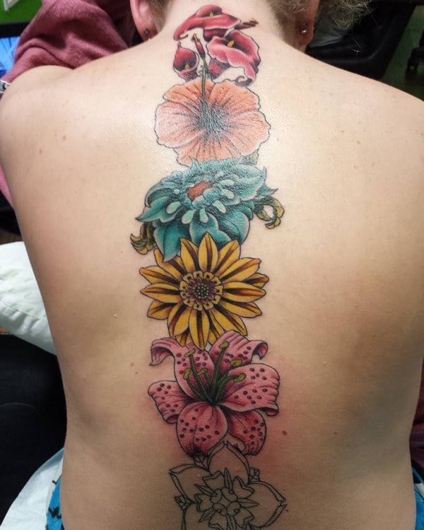 Spine tattoos design, idea 3