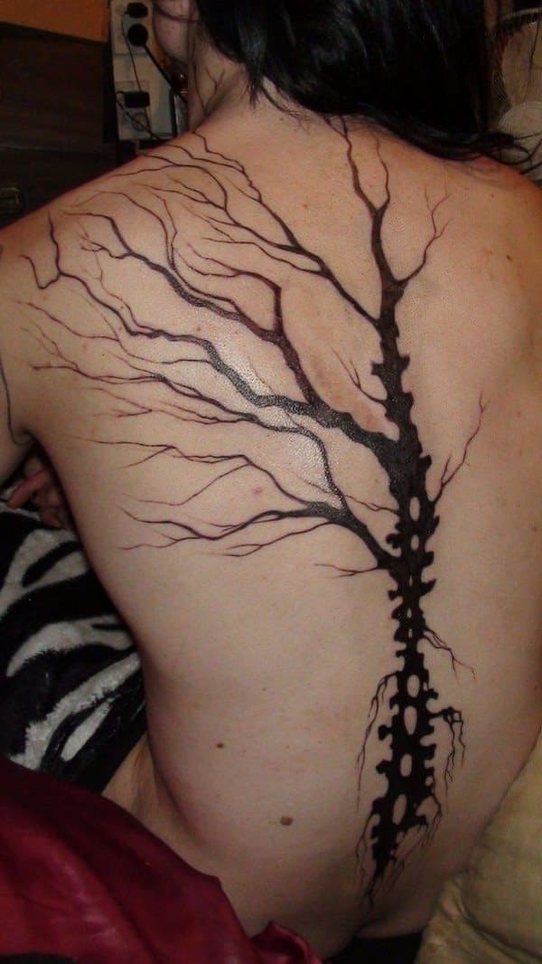 Spine tattoos design, idea 4