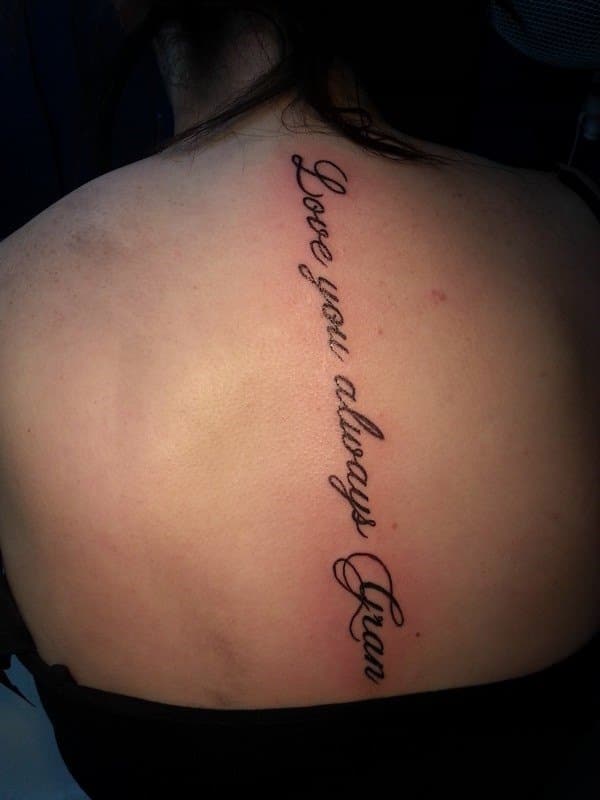 Spine tattoos design, idea 13
