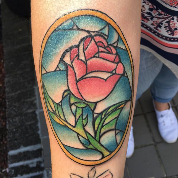Stained glass tattoos design, idea 57