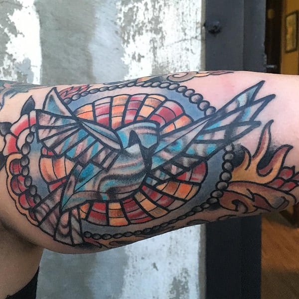 Stained glass tattoos design, idea 48
