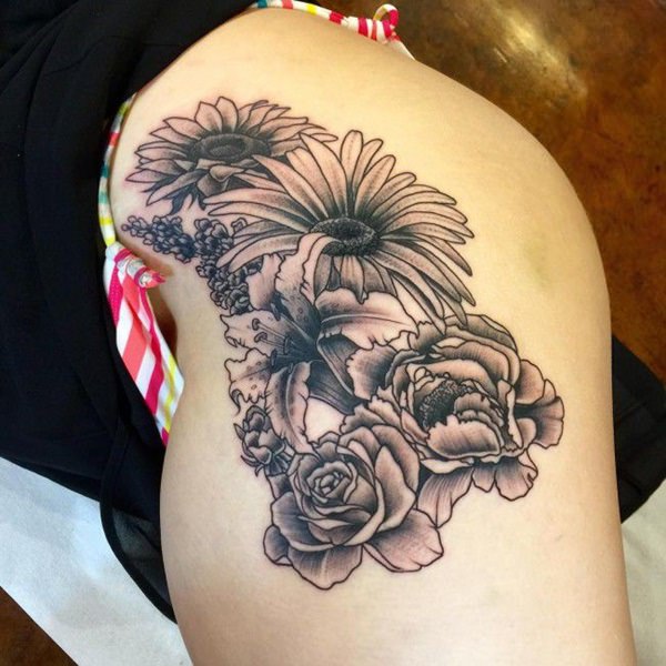 Hip tattoos design, idea 30