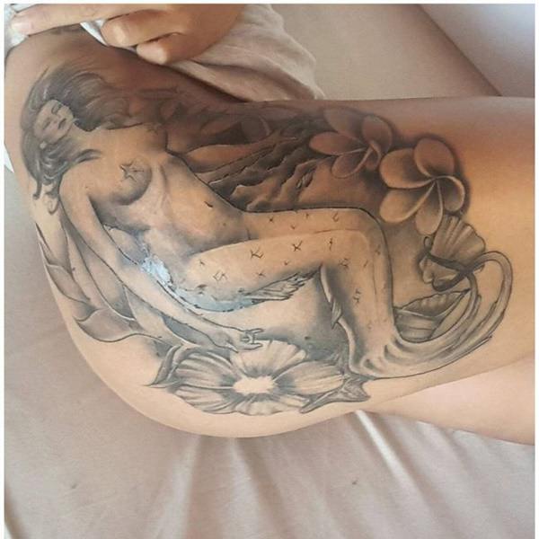 Hip tattoos design, idea 34