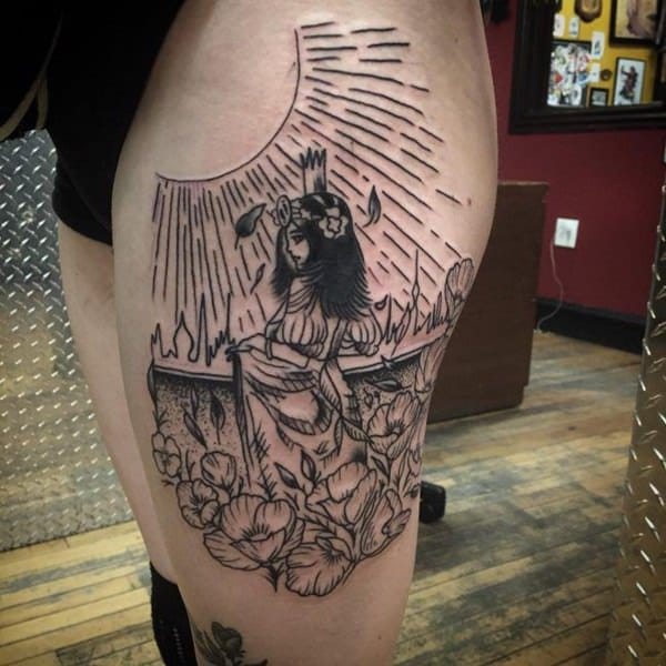 Hip tattoos design, idea 59