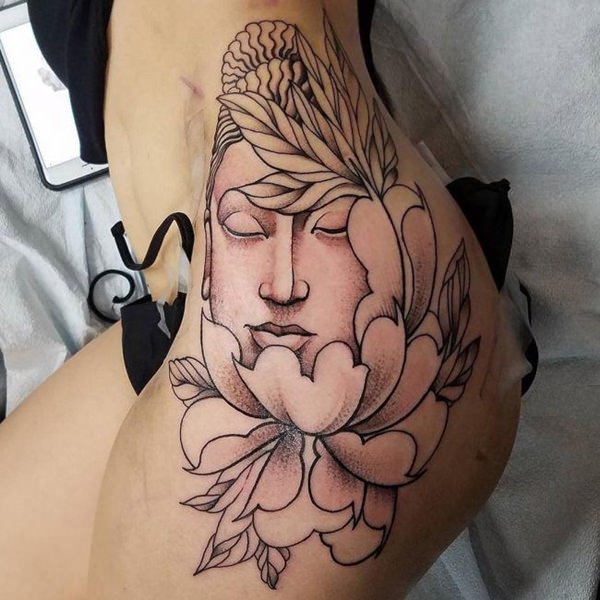 Hip tattoos design, idea 37