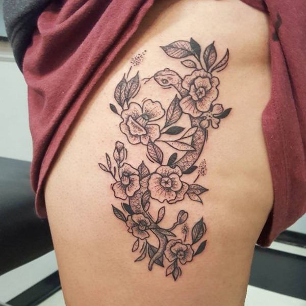 Hip tattoos design, idea 60