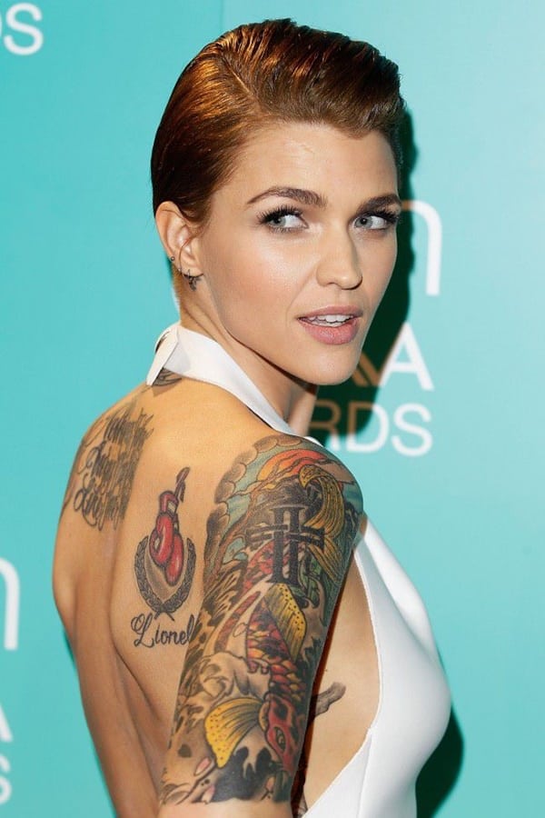 Ruby rose tattoos design, idea 35