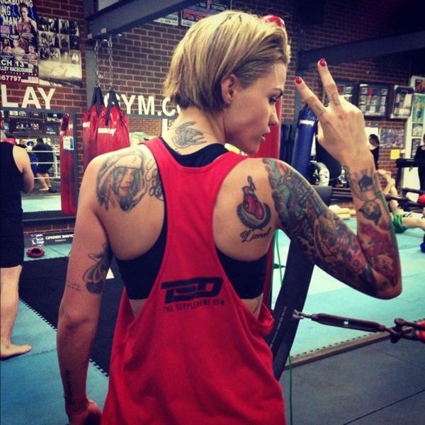 Ruby rose tattoos design, idea 36