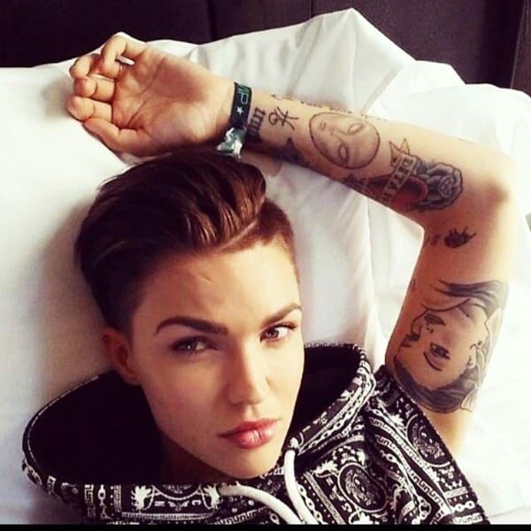 Ruby rose tattoos design, idea 41