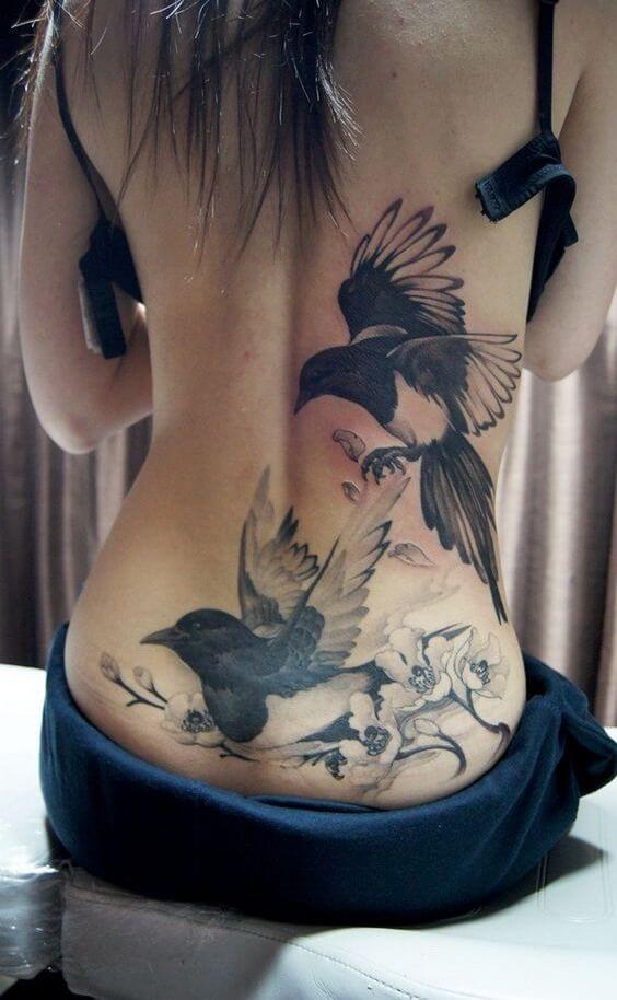 Back tattoos design, idea 4