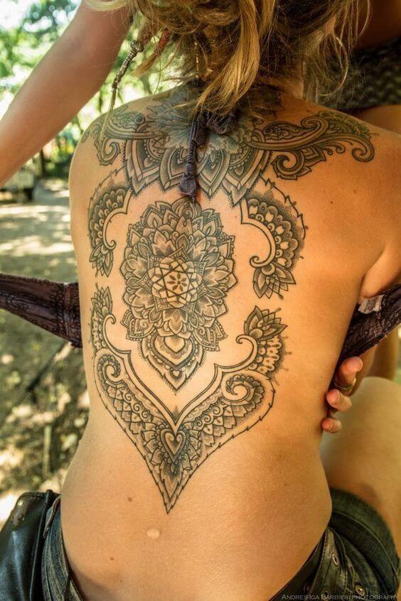 Back tattoos design, idea 9