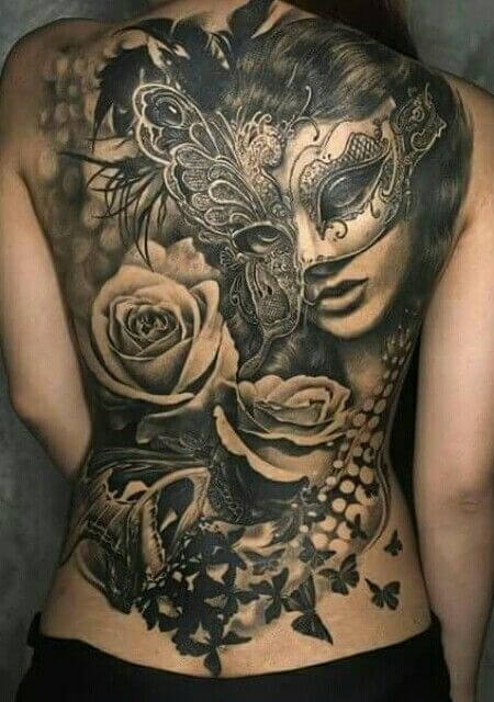 Back tattoos design, idea 15