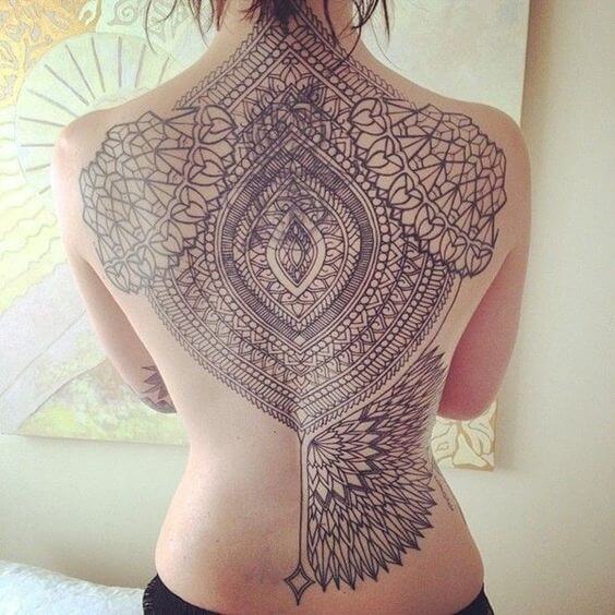 Back tattoos design, idea 24