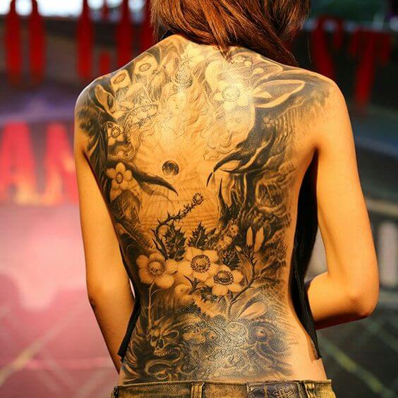 Back tattoos design, idea 38