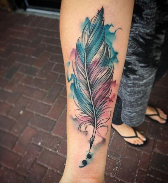 Semicolon tattoos design, idea 19