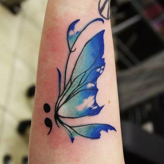 Semicolon tattoos design, idea 47