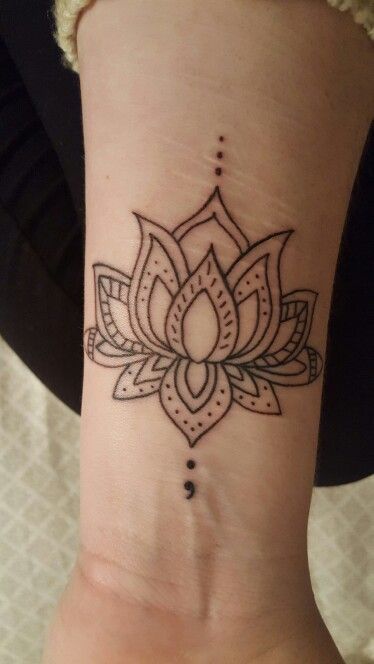 Semicolon tattoos design, idea 51
